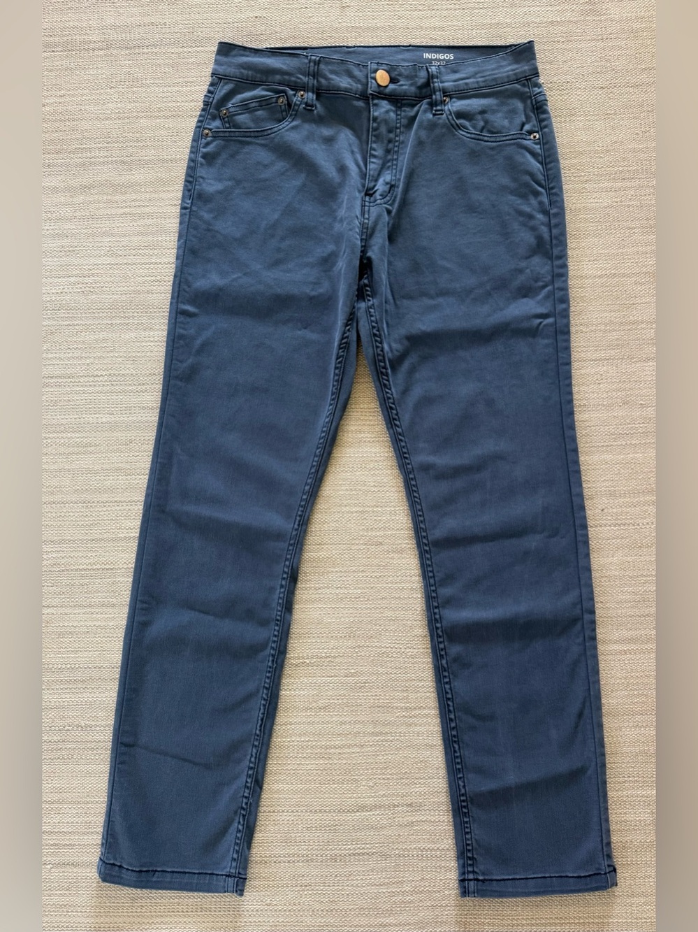 Mugsy Indigos light blue stretchy lightweight thin classic fit jeans men’s 32x32